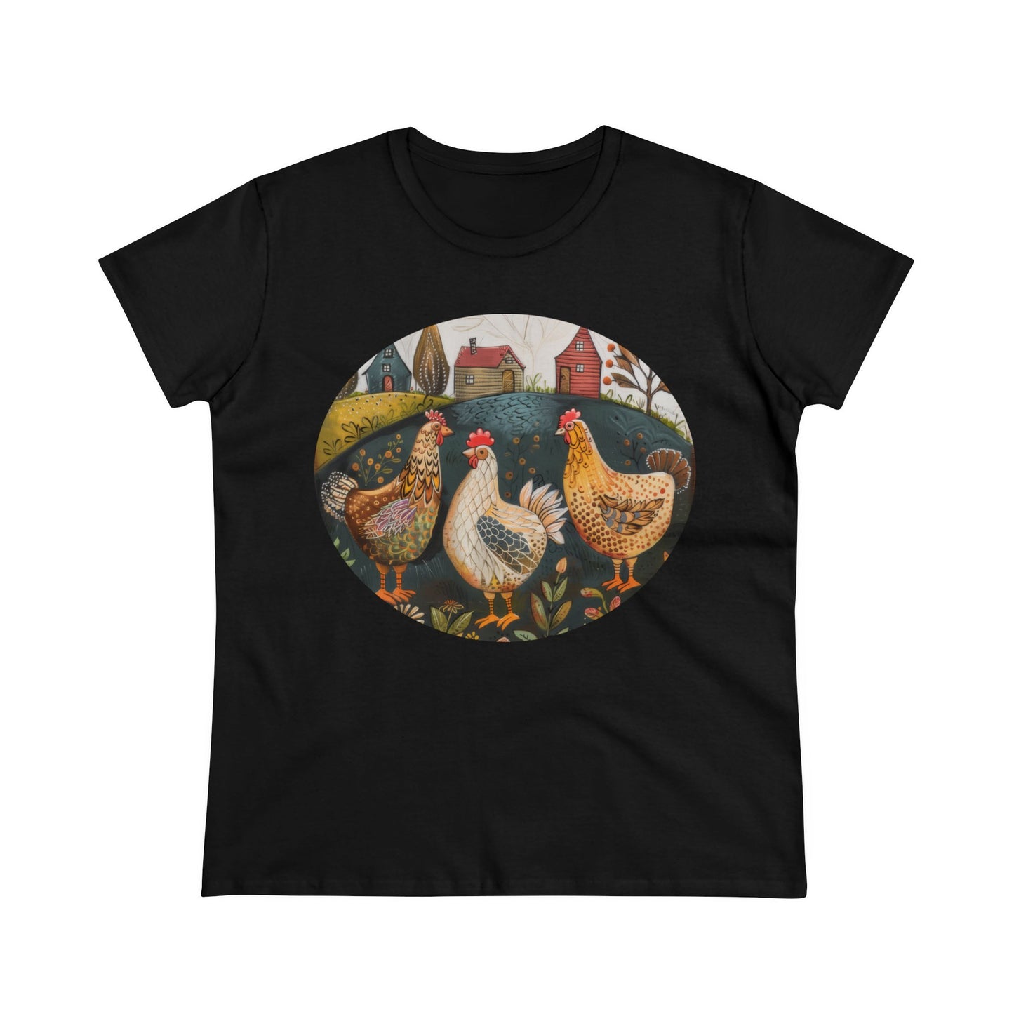 Chickens - Women's Midweight Cotton Tee