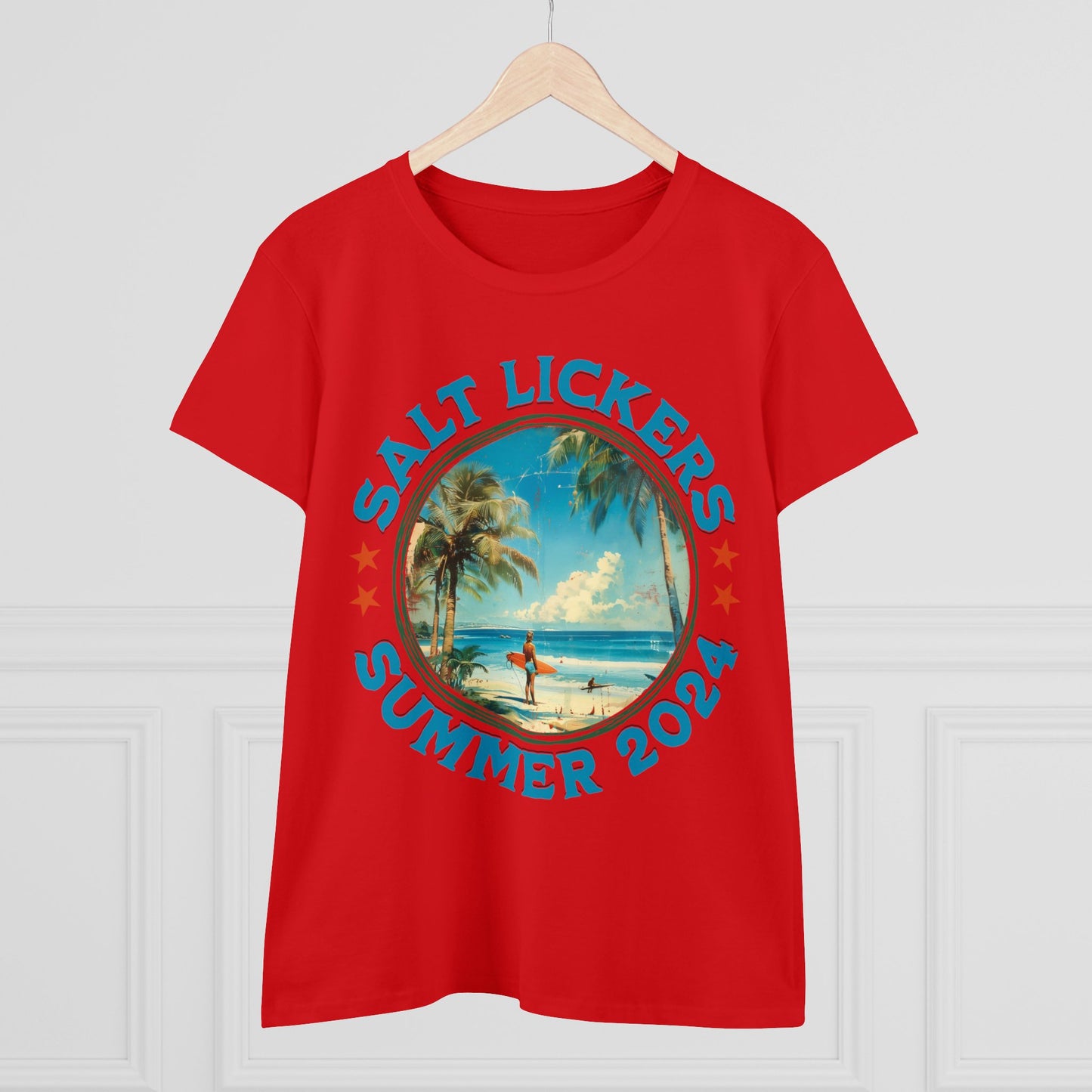 Surfing - Women's Midweight Cotton Tee