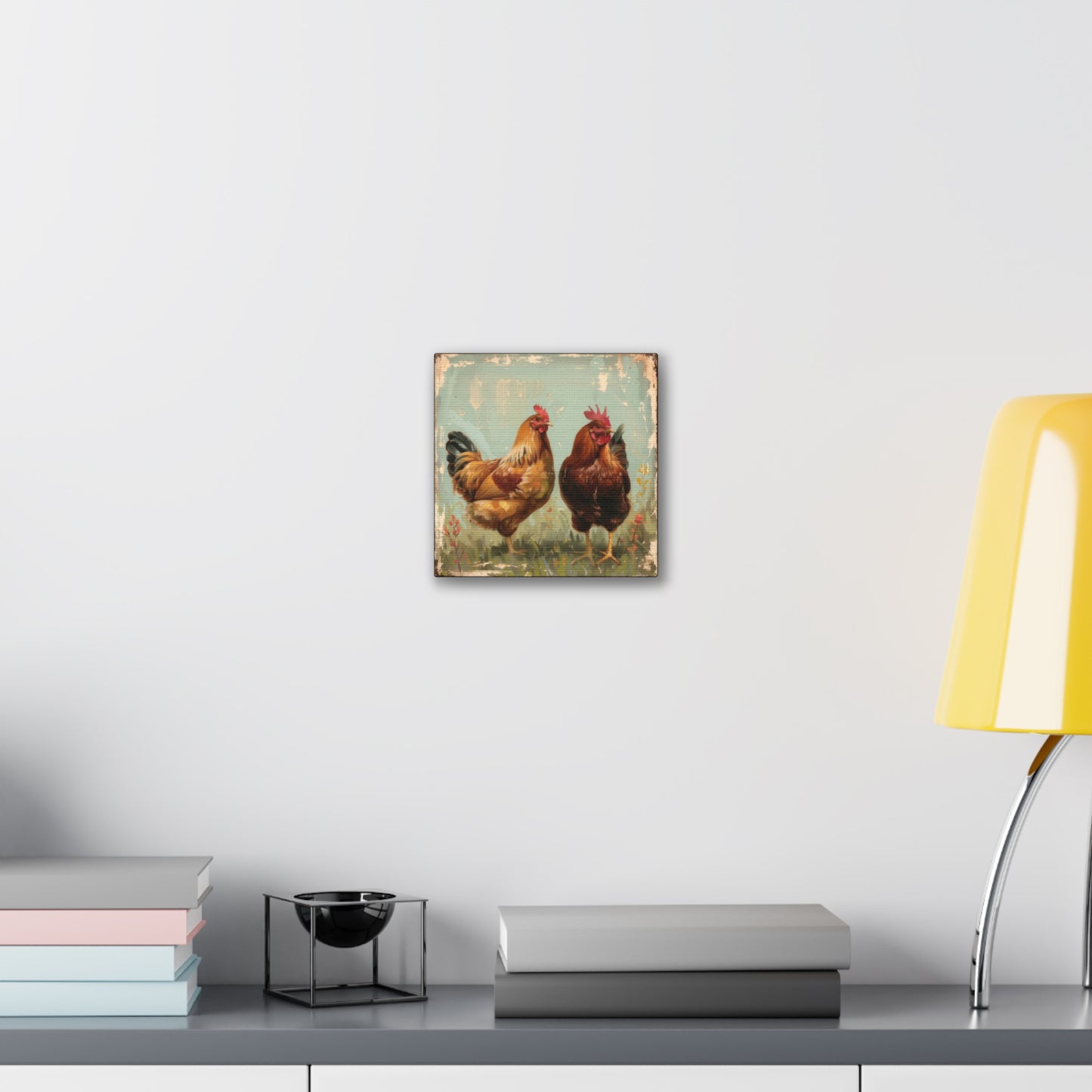 Chickens - Canvas Stretched, 0.75" - Canvas Stretched, 0.75"