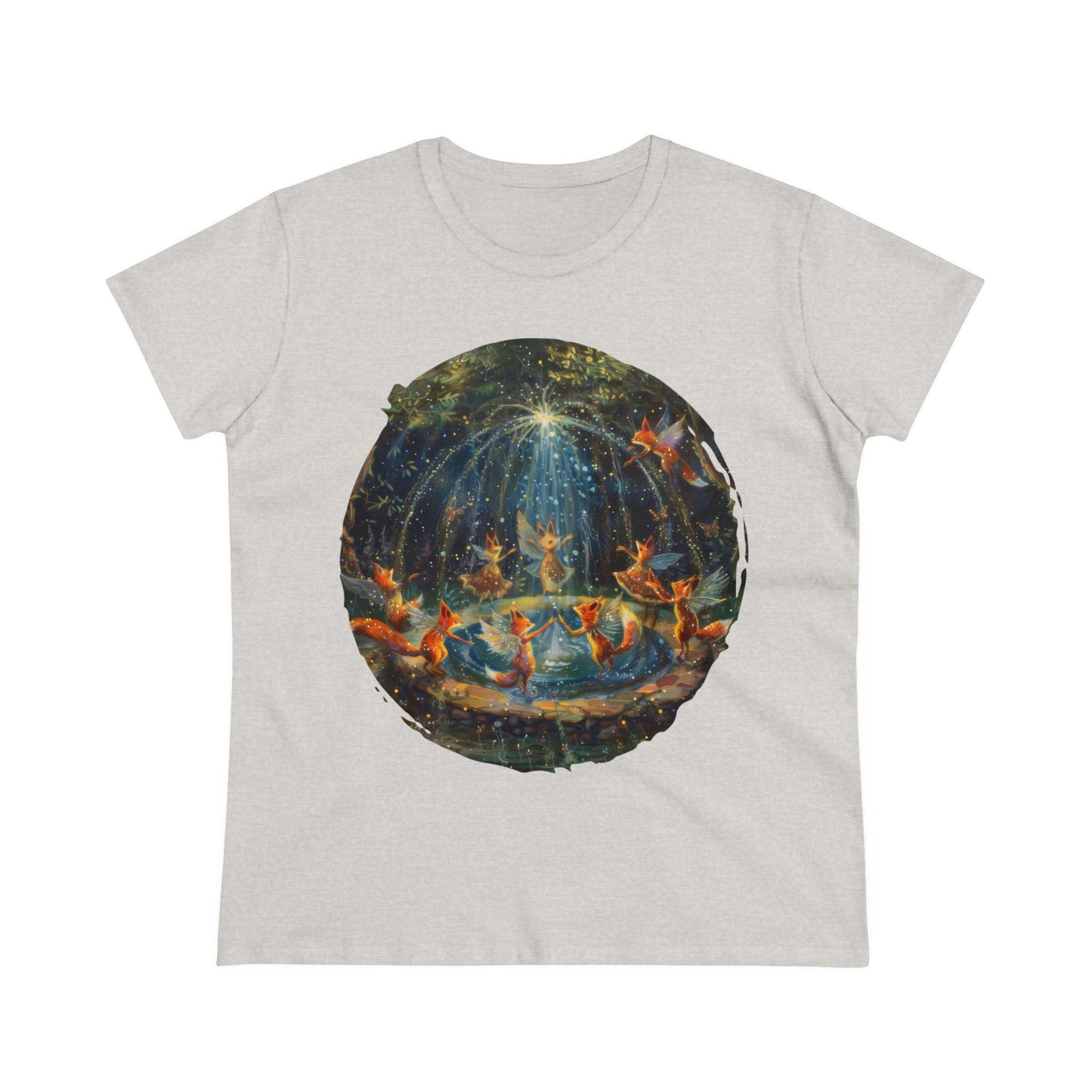 Fairy Celebration - Fantasy - Women's Midweight Cotton Tee