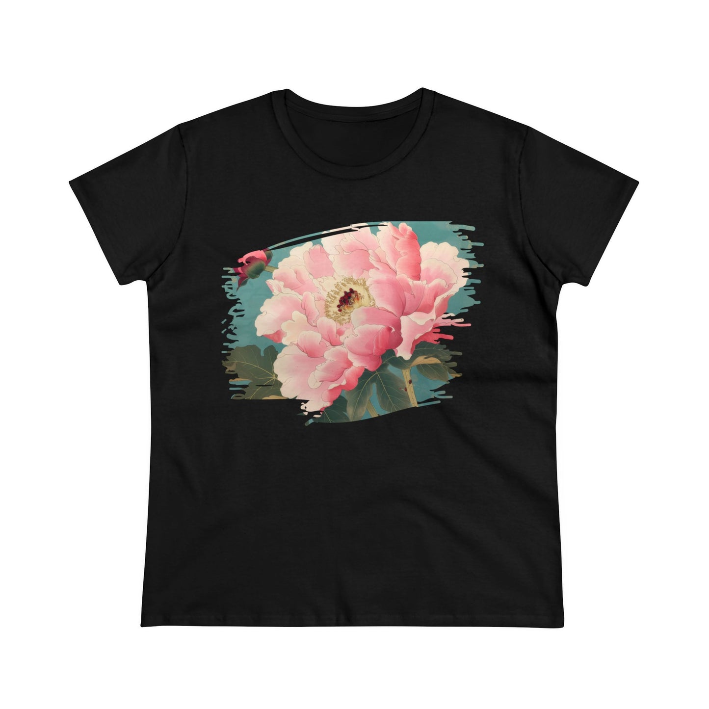 Peony - Flower - Women's Midweight Cotton Tee