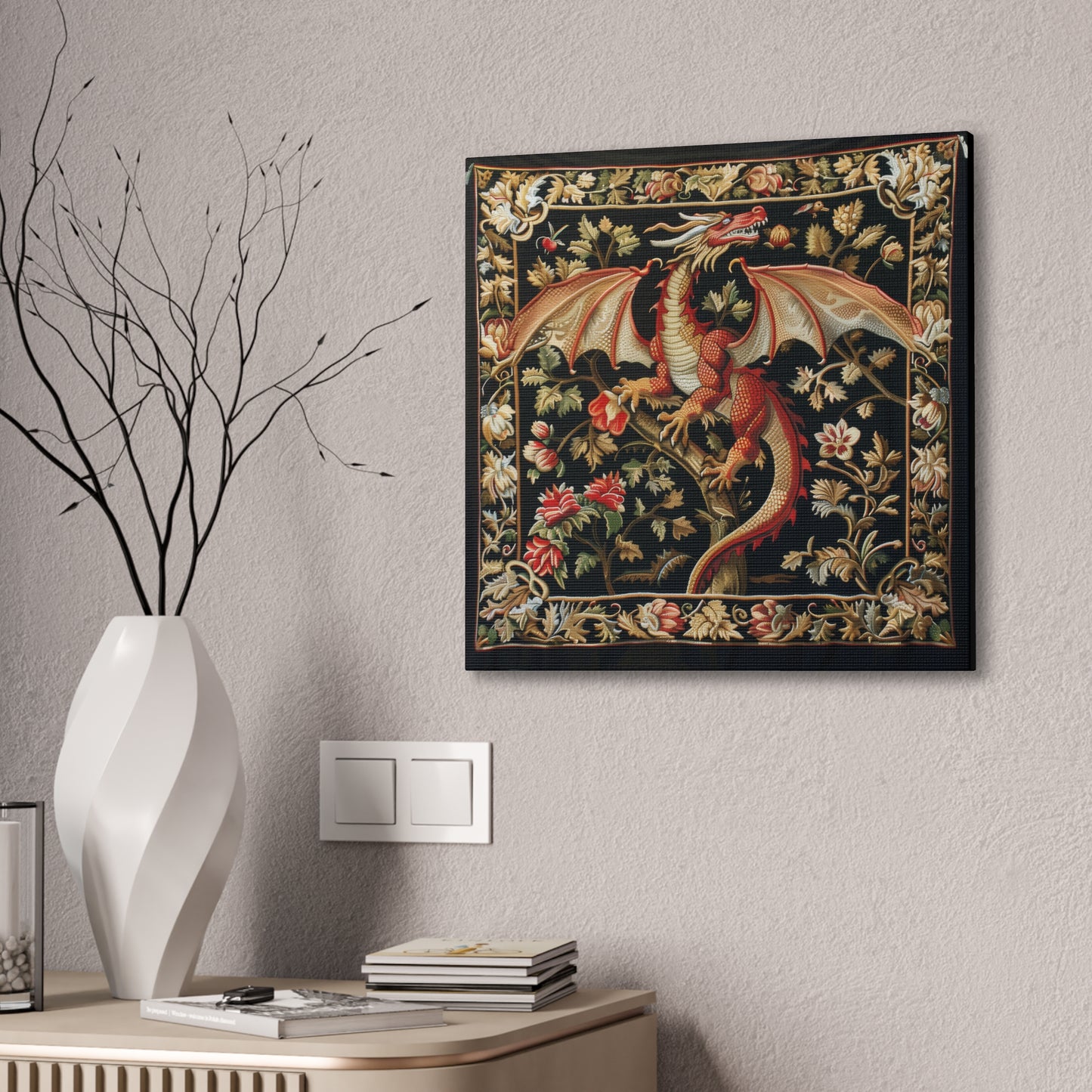 Dragon Tapestry - Canvas Stretched, 0.75"