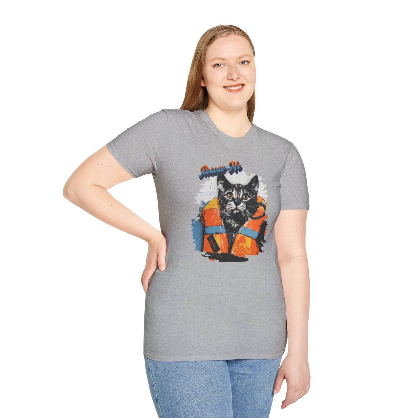 Rescue Cat - Unisex Softstyle T-Shirt