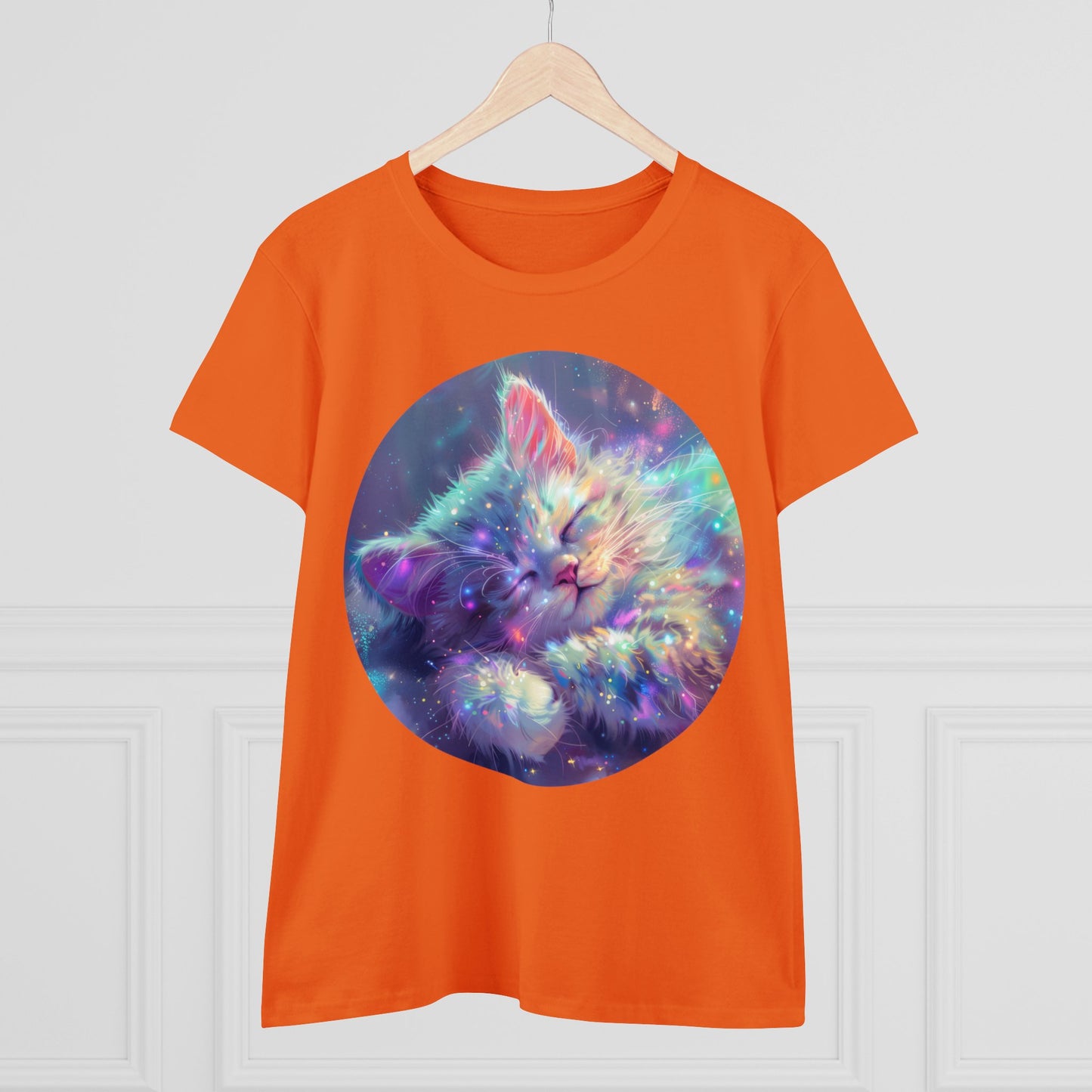 Sparkle Kitty - Women's Midweight Cotton Tee