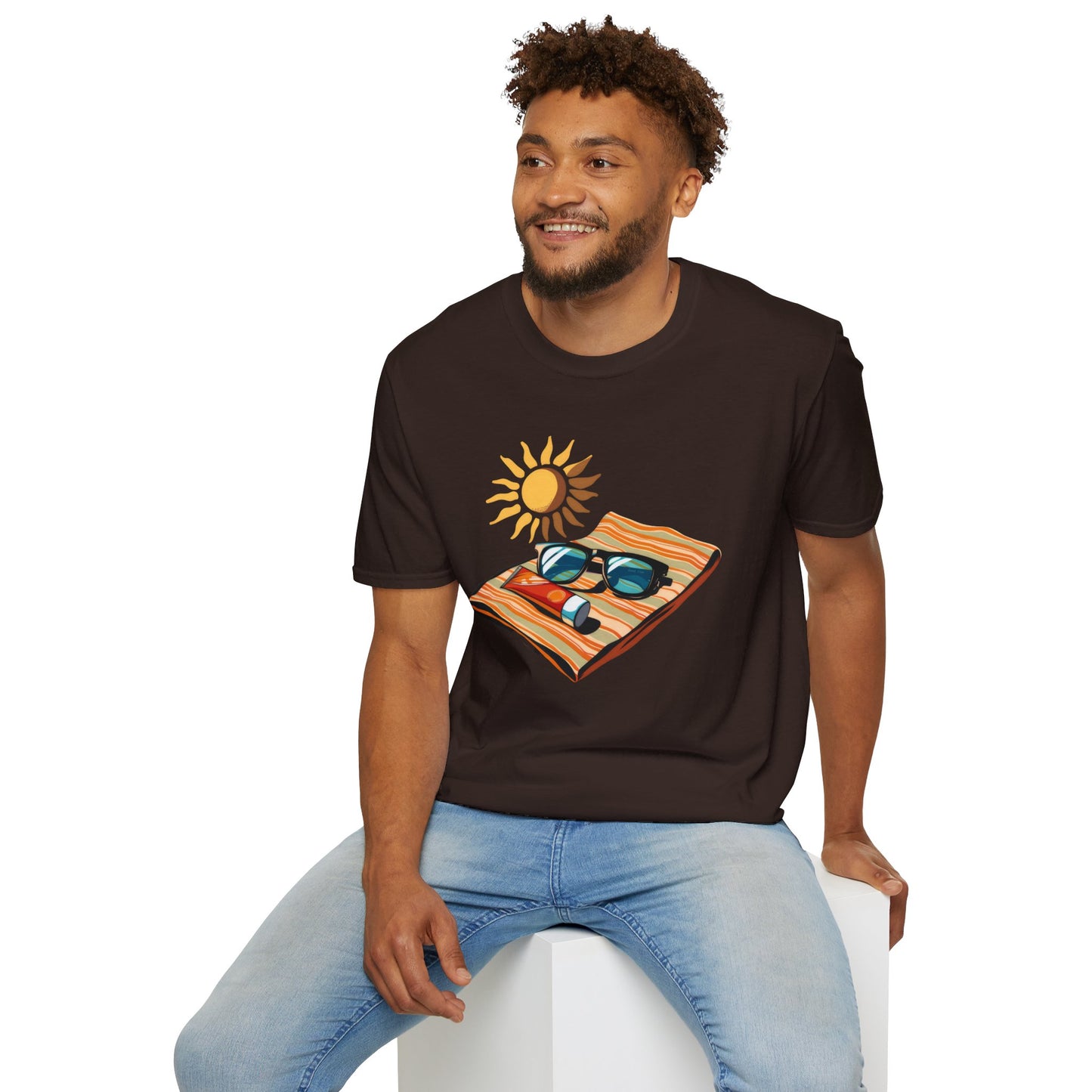 Beach Time! - Unisex Softstyle T-Shirt