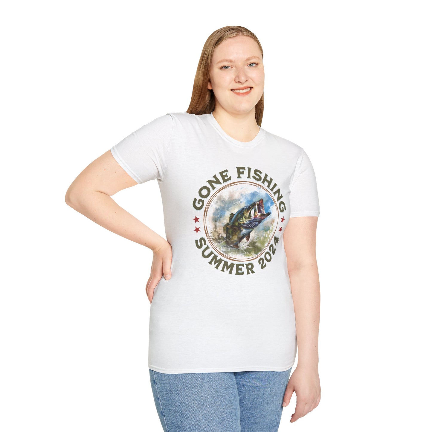 Gone Fishing - Unisex Softstyle T-Shirt