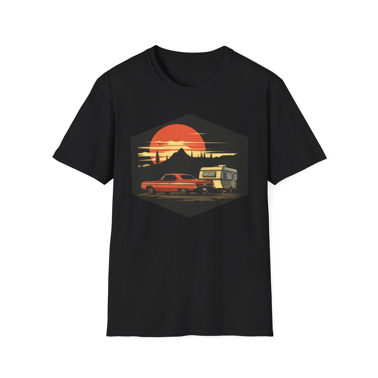 Camping! - Unisex Softstyle T-Shirt