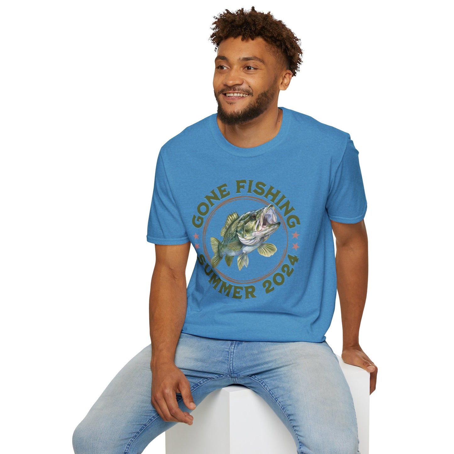 Gone Fishing - Unisex Softstyle T-Shirt