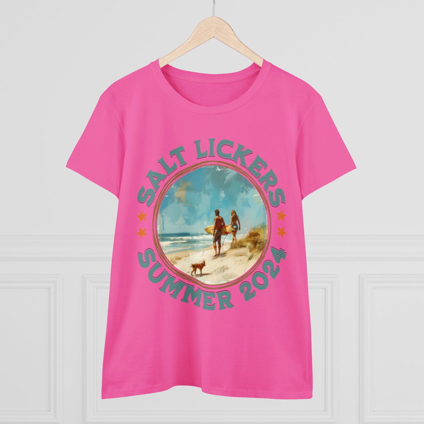 Surfing - Women's Midweight Cotton Tee