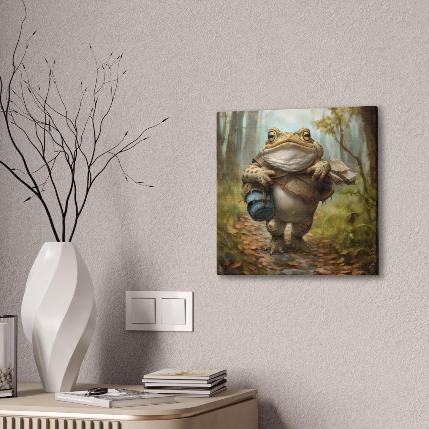 Traveling Toad - Canvas Stretched, 0.75"