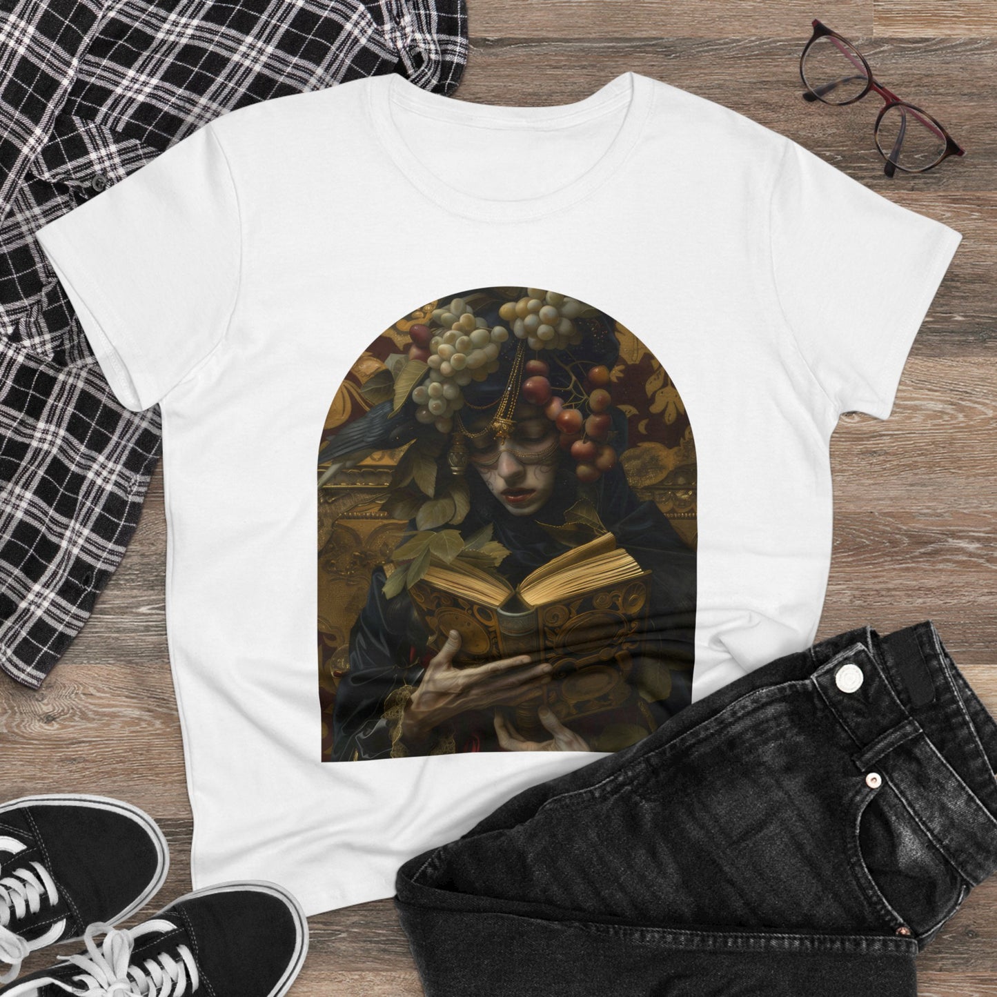 Solemn Reading - Fantasy - Women's Midweight Cotton Tee