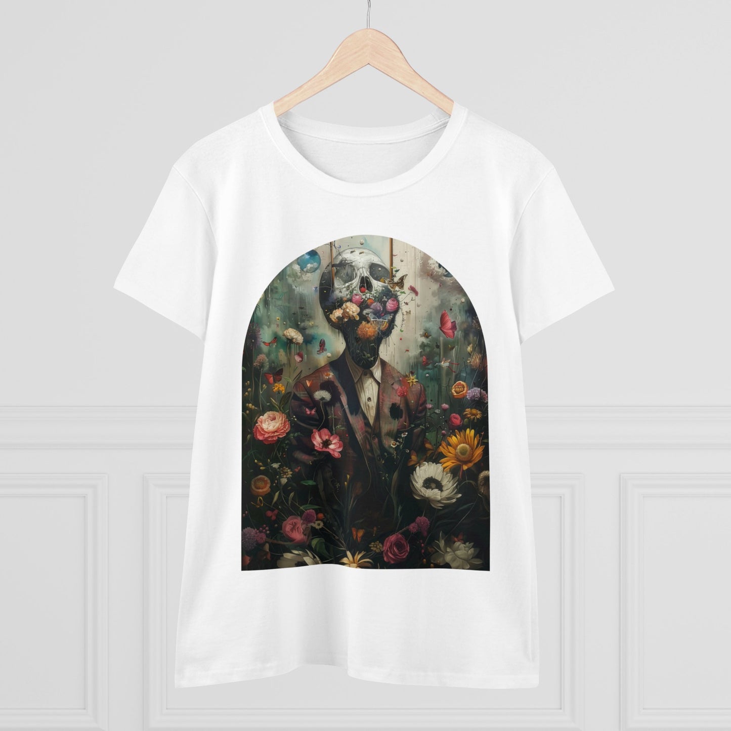 Flowers on My Mind - Women's Midweight Cotton Tee