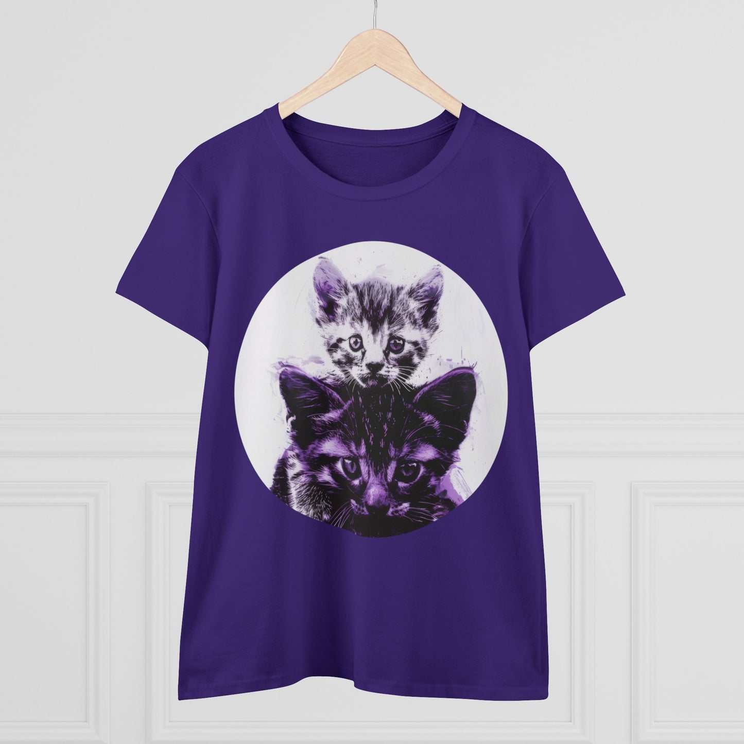 Stacked Cats - Women's Midweight Cotton Tee