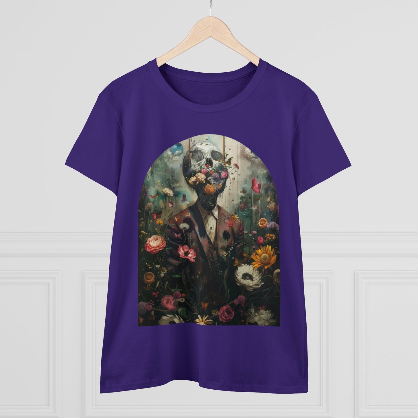 Flowers on My Mind - Women's Midweight Cotton Tee