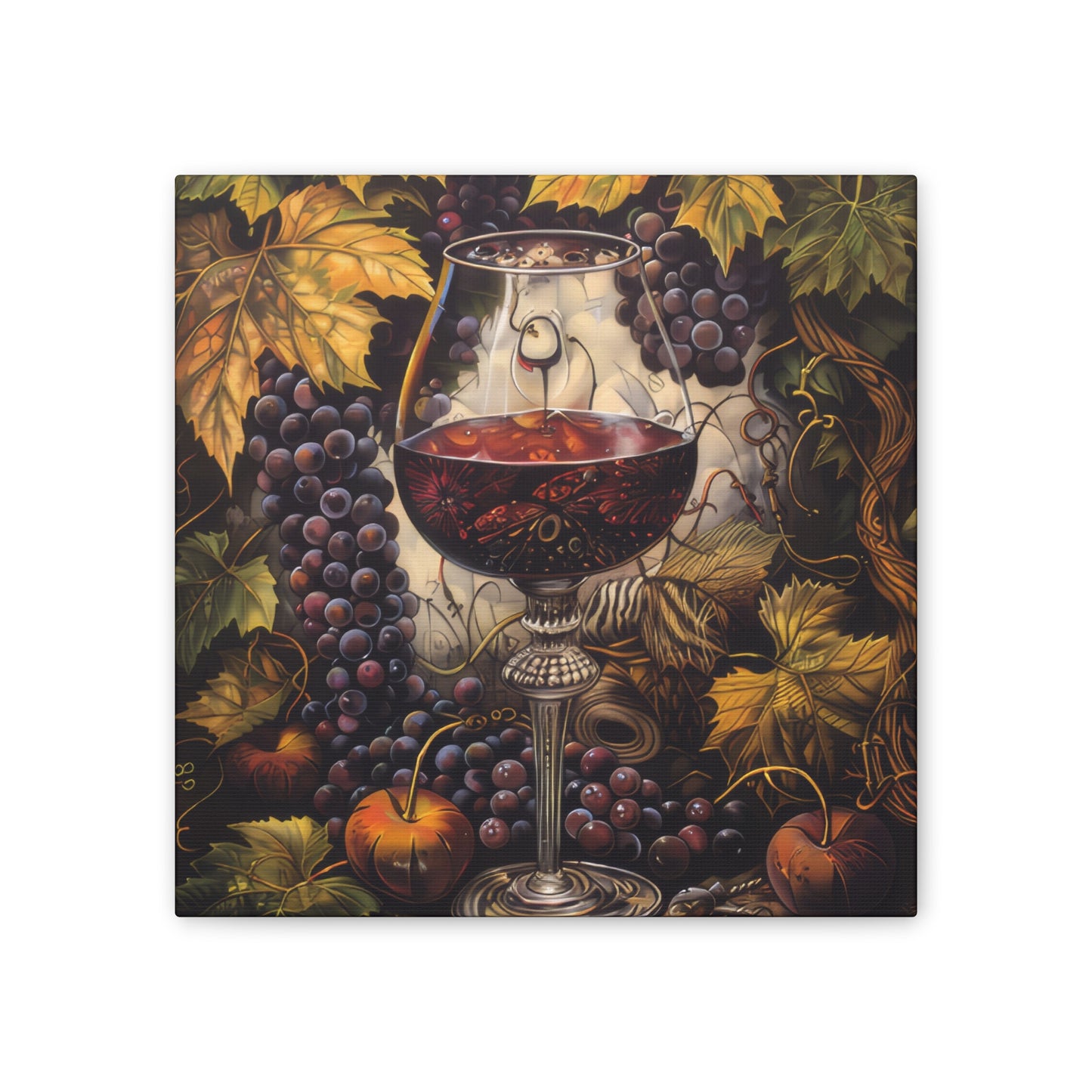 Wine - Canvas Stretched, 0.75"