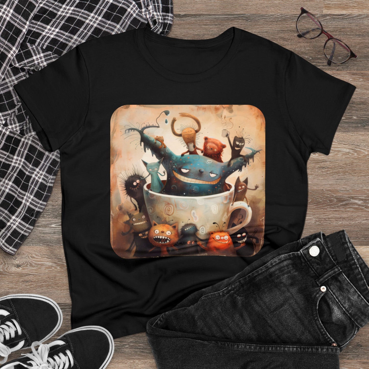 Coffee Critters - Women's Midweight Cotton Tee