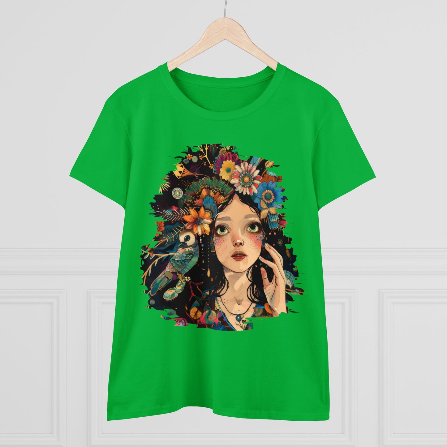 Flower Girl - Women's Midweight Cotton Tee