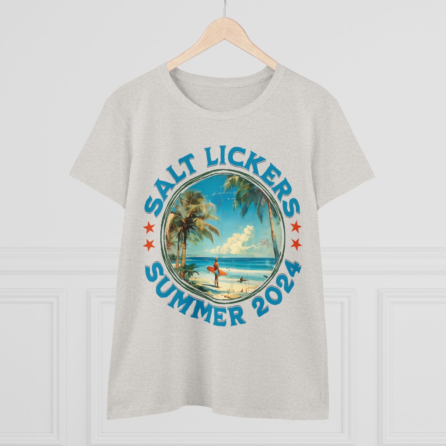 Surfing - Women's Midweight Cotton Tee