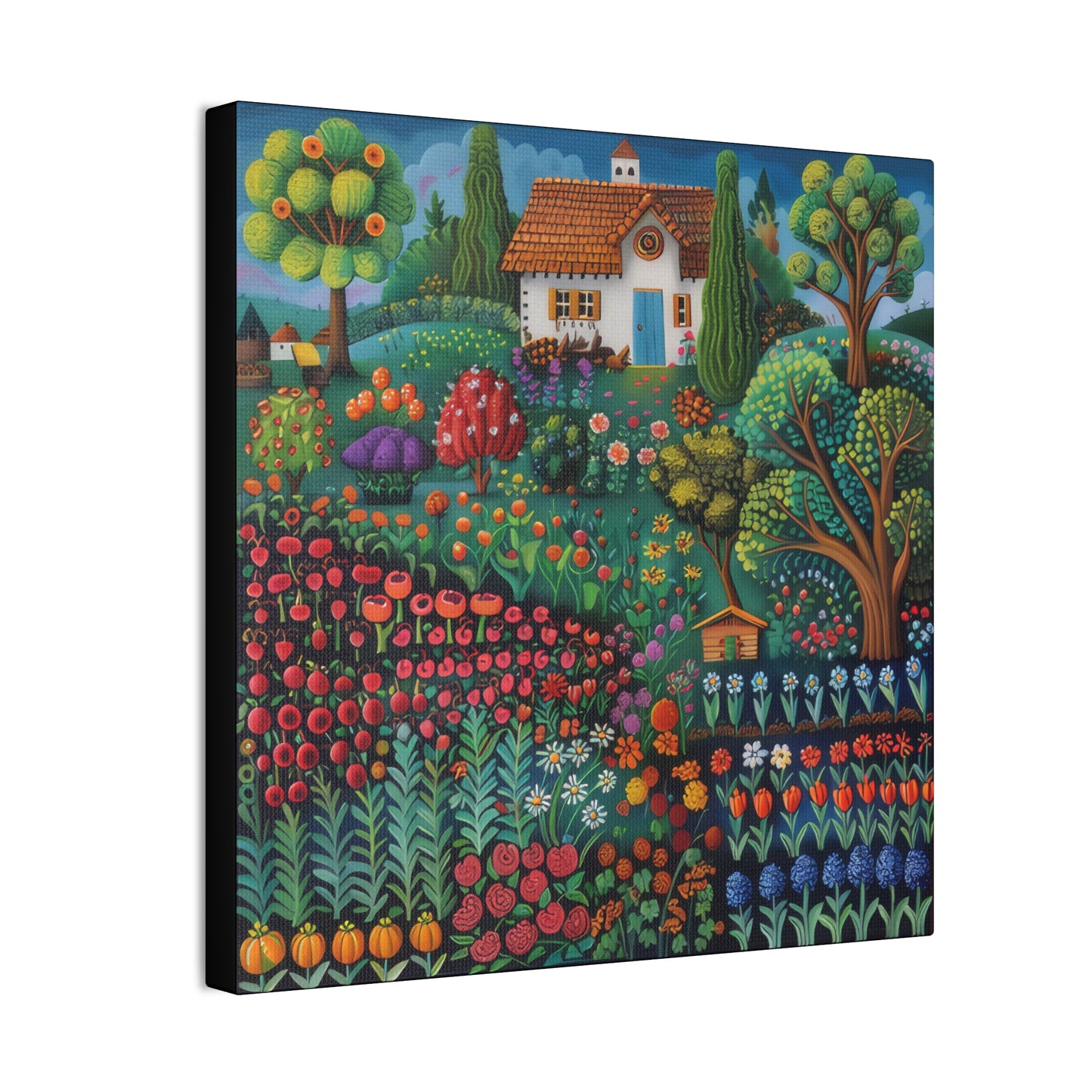 Cottage Gardens - Canvas Stretched, 0.75"