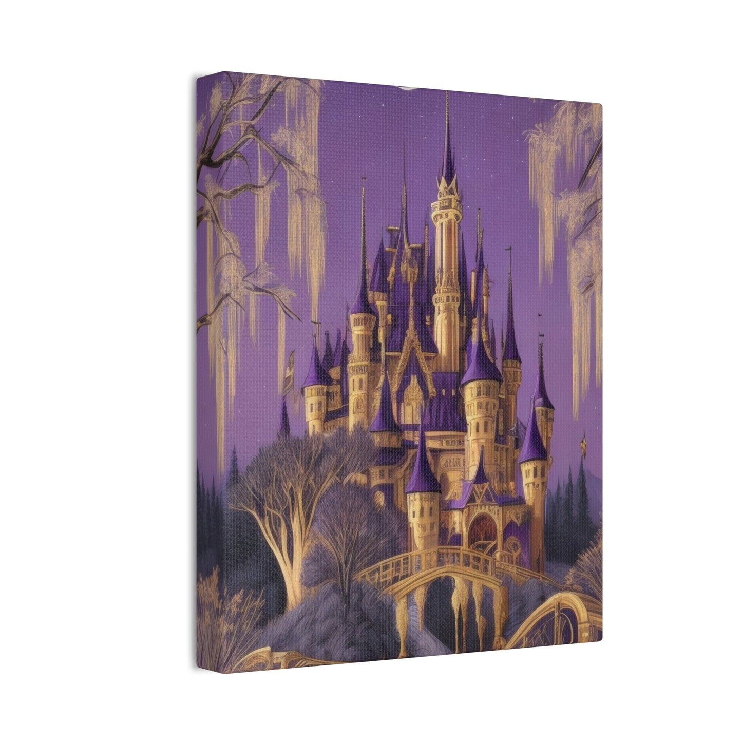 Purple Castle - Canvas Stretched, 0.75"