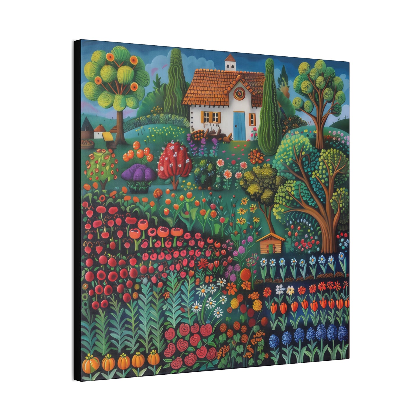 Cottage Gardens - Canvas Stretched, 0.75"