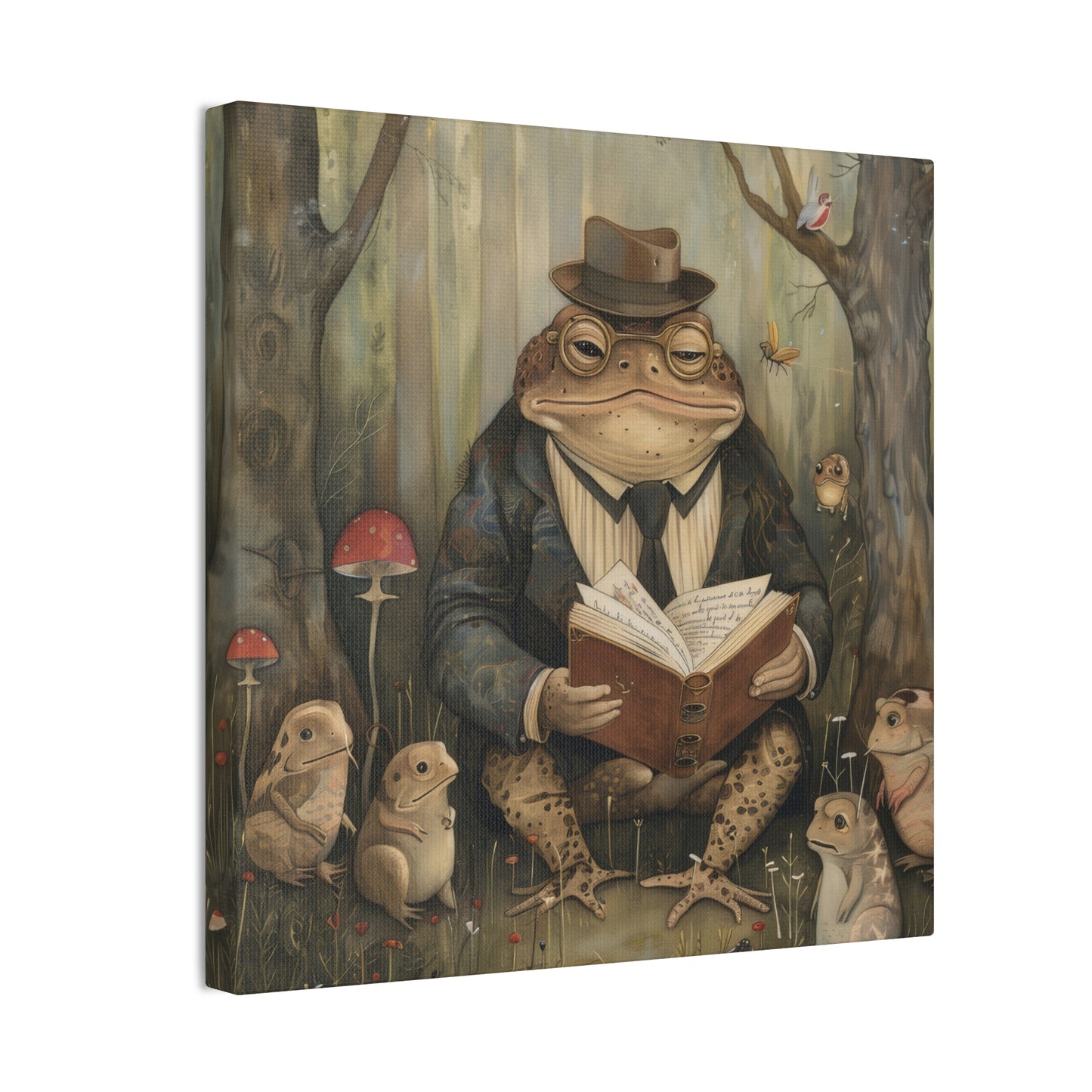 Grandpa Toad - Canvas Stretched, 0.75"