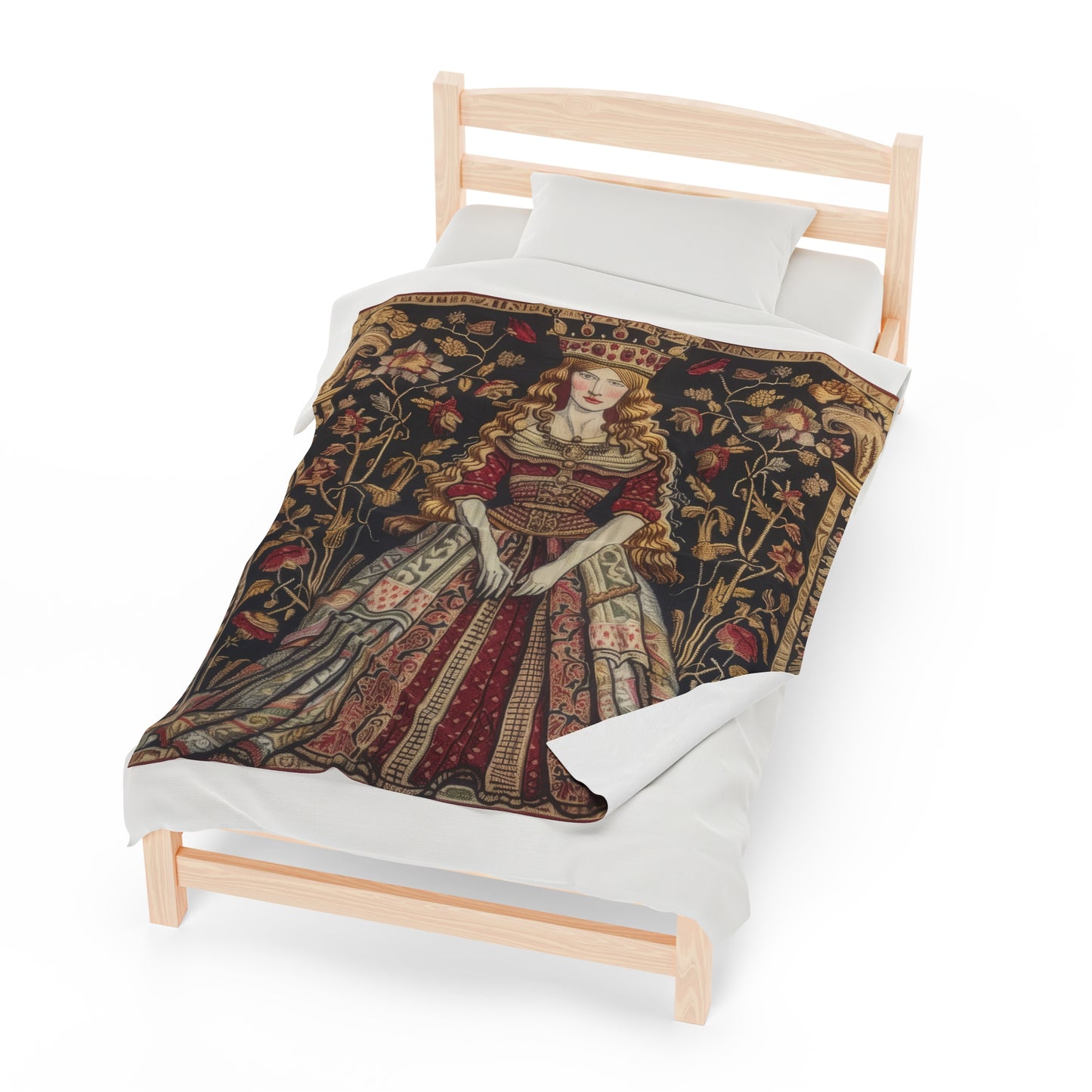 The Queen - Velveteen Plush Blanket