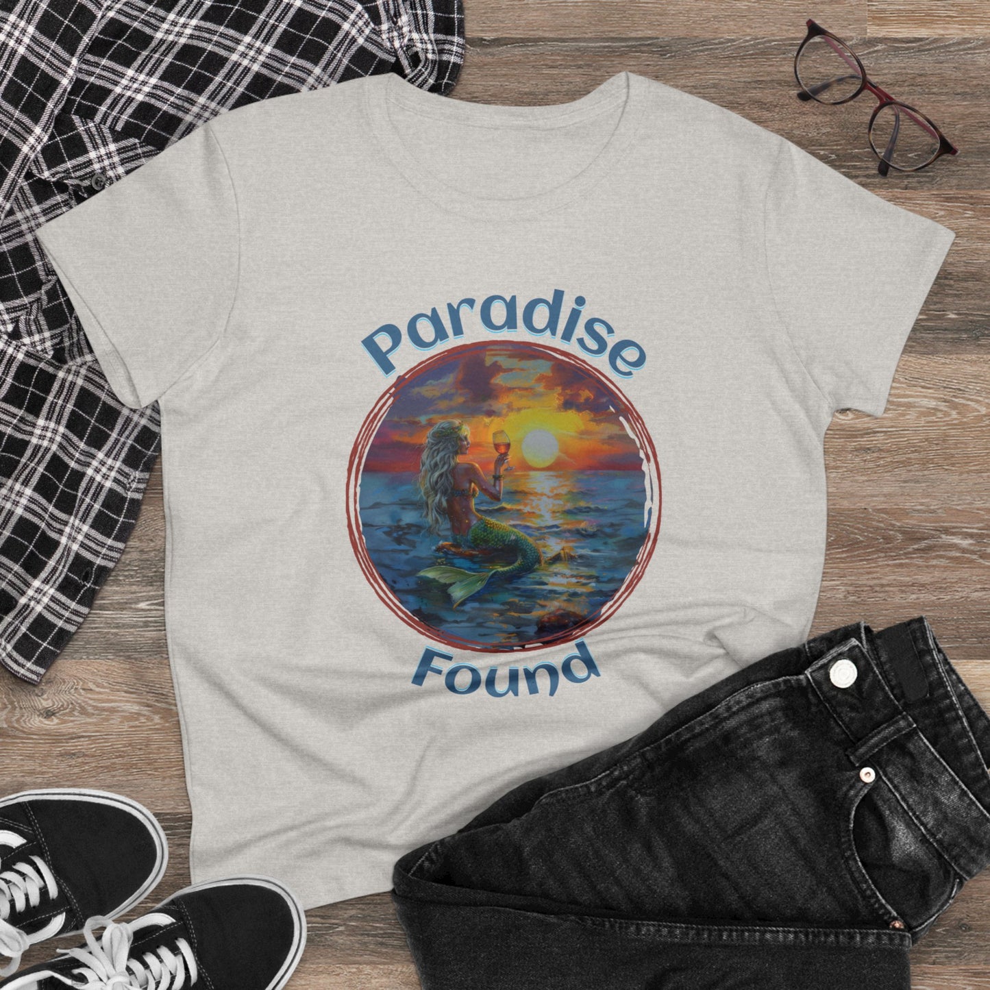 Paradise Found - Women's Midweight Cotton Tee