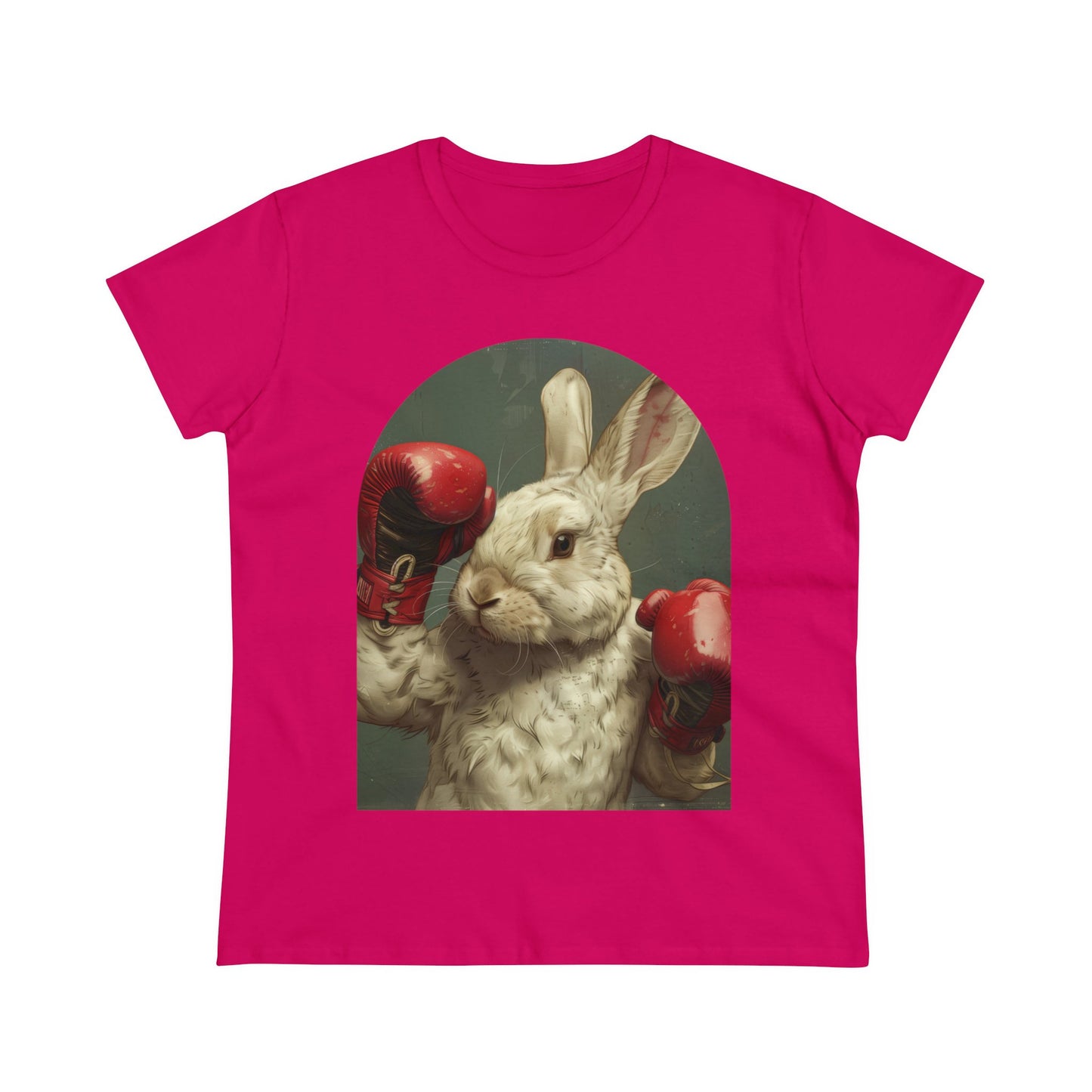 Boxing Rabbit - Women's Midweight Cotton Tee