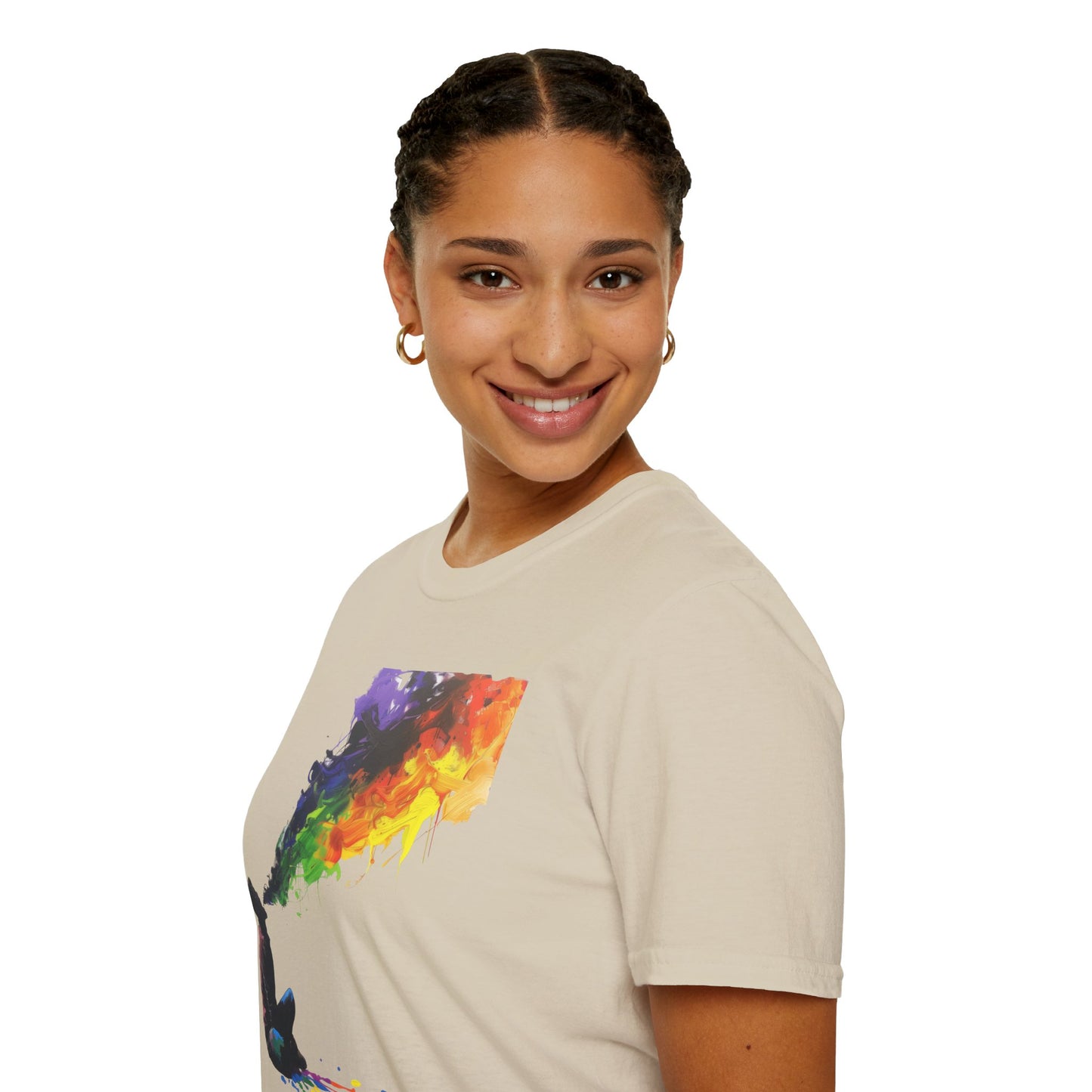 Rainbow Breath - Unisex Softstyle T-Shirt