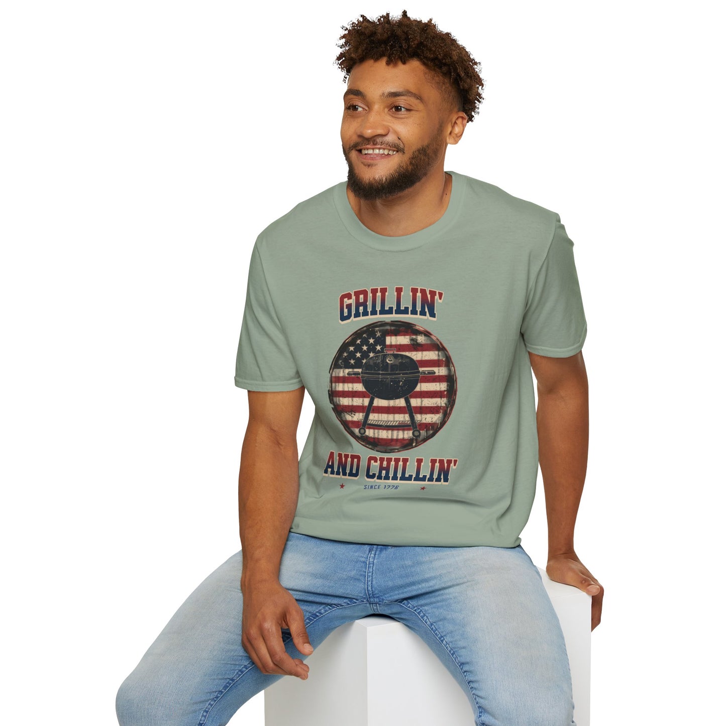 Grillin and Chillin - Unisex Softstyle T-Shirt