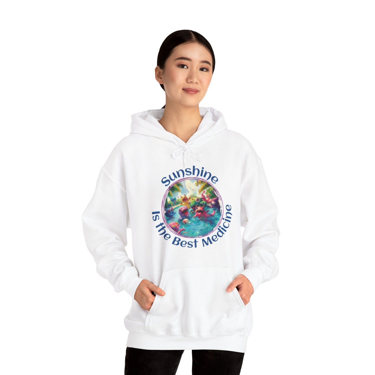 Sunshine is the Best Medicine - Unisex Heavy Blend™ Hooded Sweatshirt