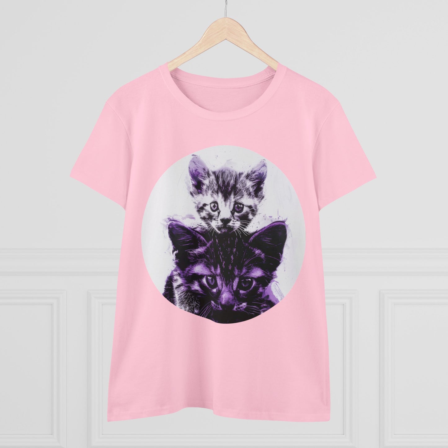 Stacked Cats - Women's Midweight Cotton Tee