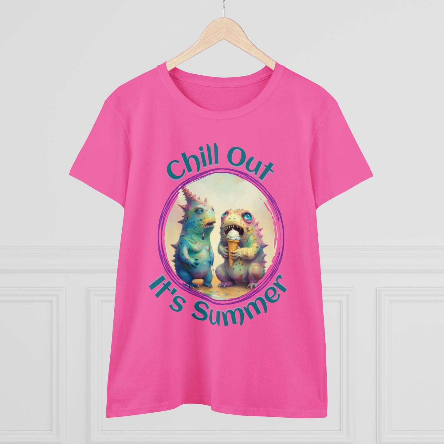 Chill Out, It's Summer - Women's Midweight Cotton Tee