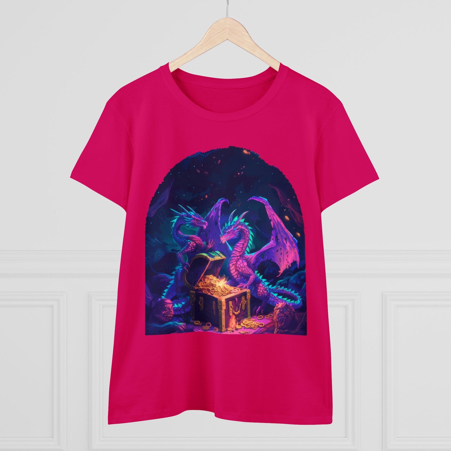 Dragons and Loot - Fantasy - Women's Midweight Cotton Tee