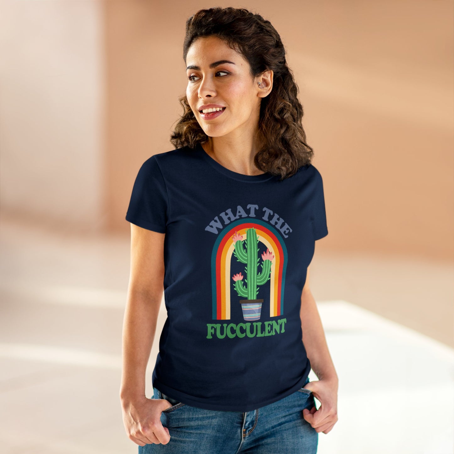 What the Fucculent - Gardening - Women's Midweight Cotton Tee