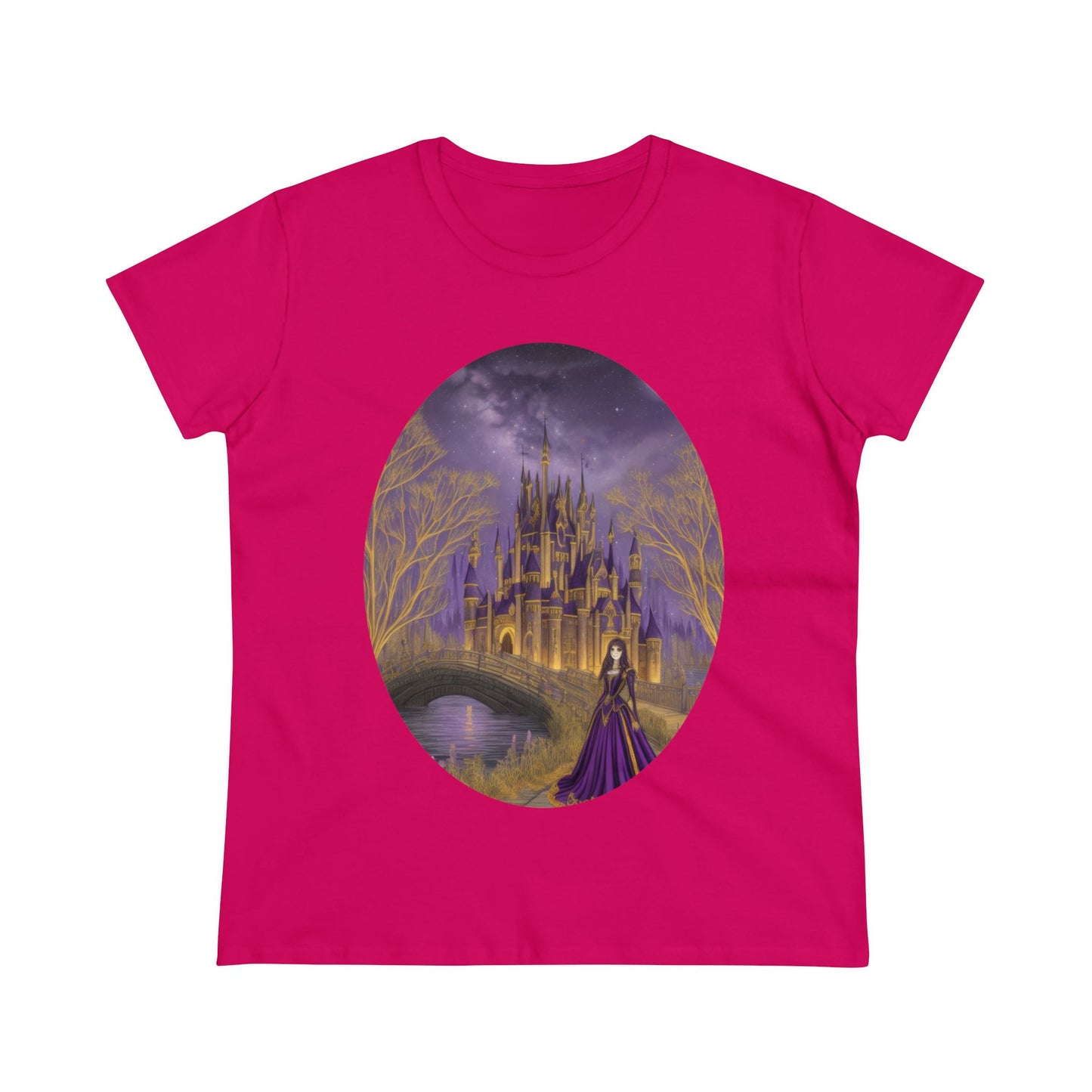 The Purple Castle - Fantasy - Women's Midweight Cotton Tee