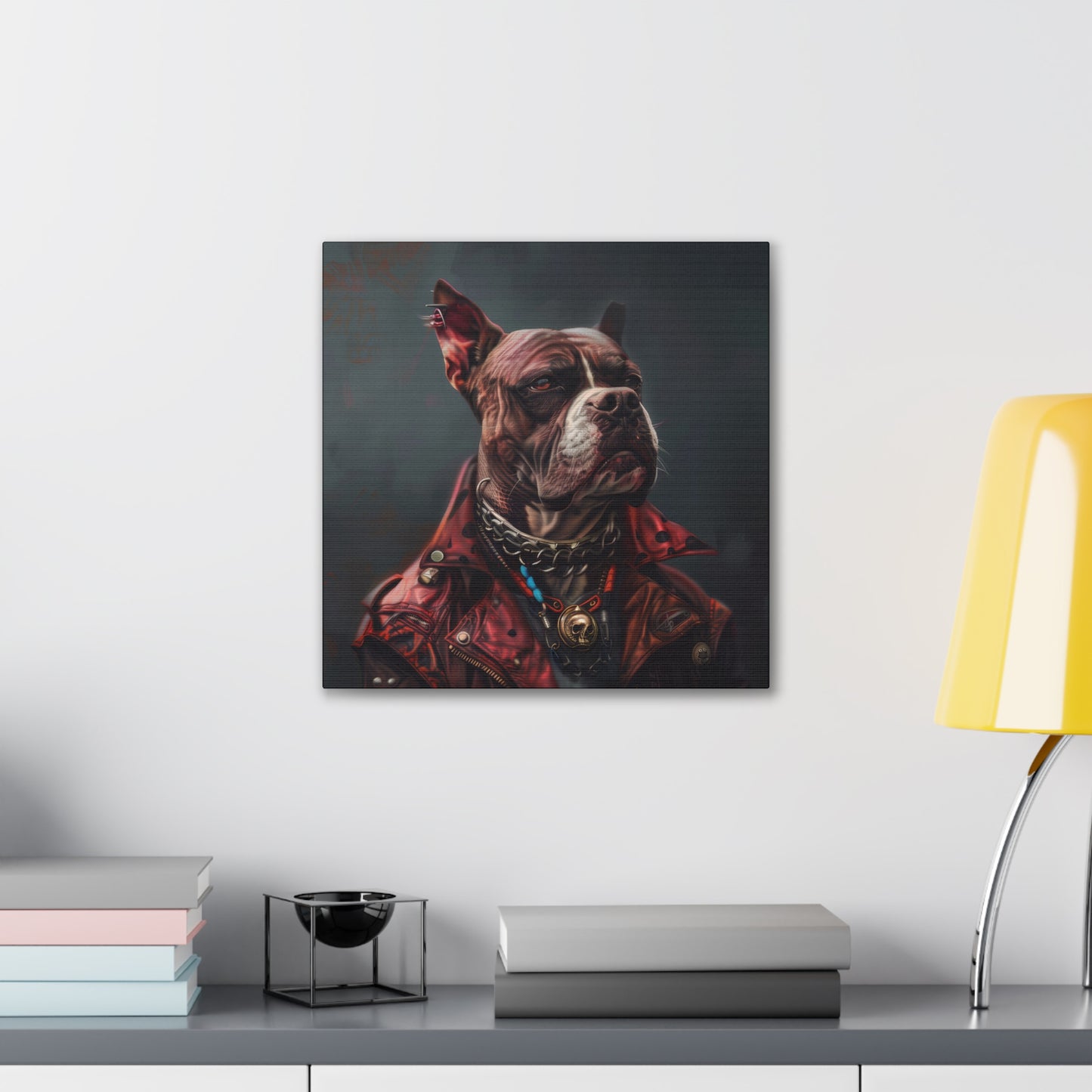 Punk Dog - Canvas Stretched, 0.75"