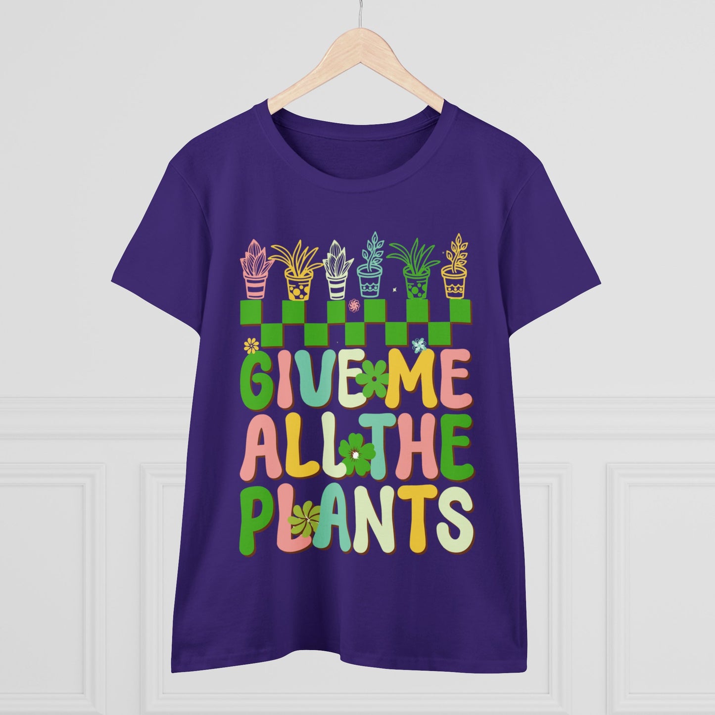 Give Me All the Plants - Gardening - Women's Midweight Cotton Tee