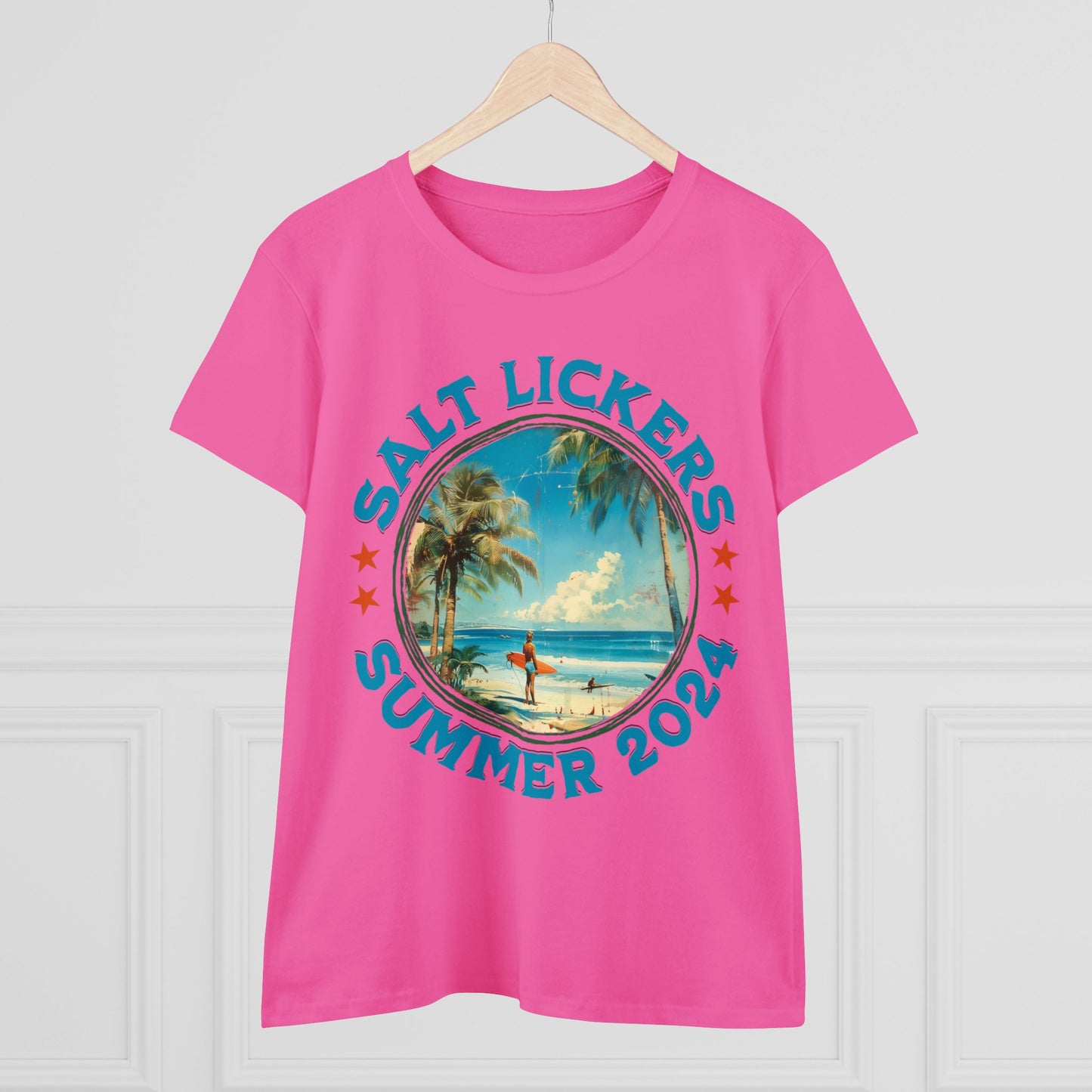 Surfing - Women's Midweight Cotton Tee