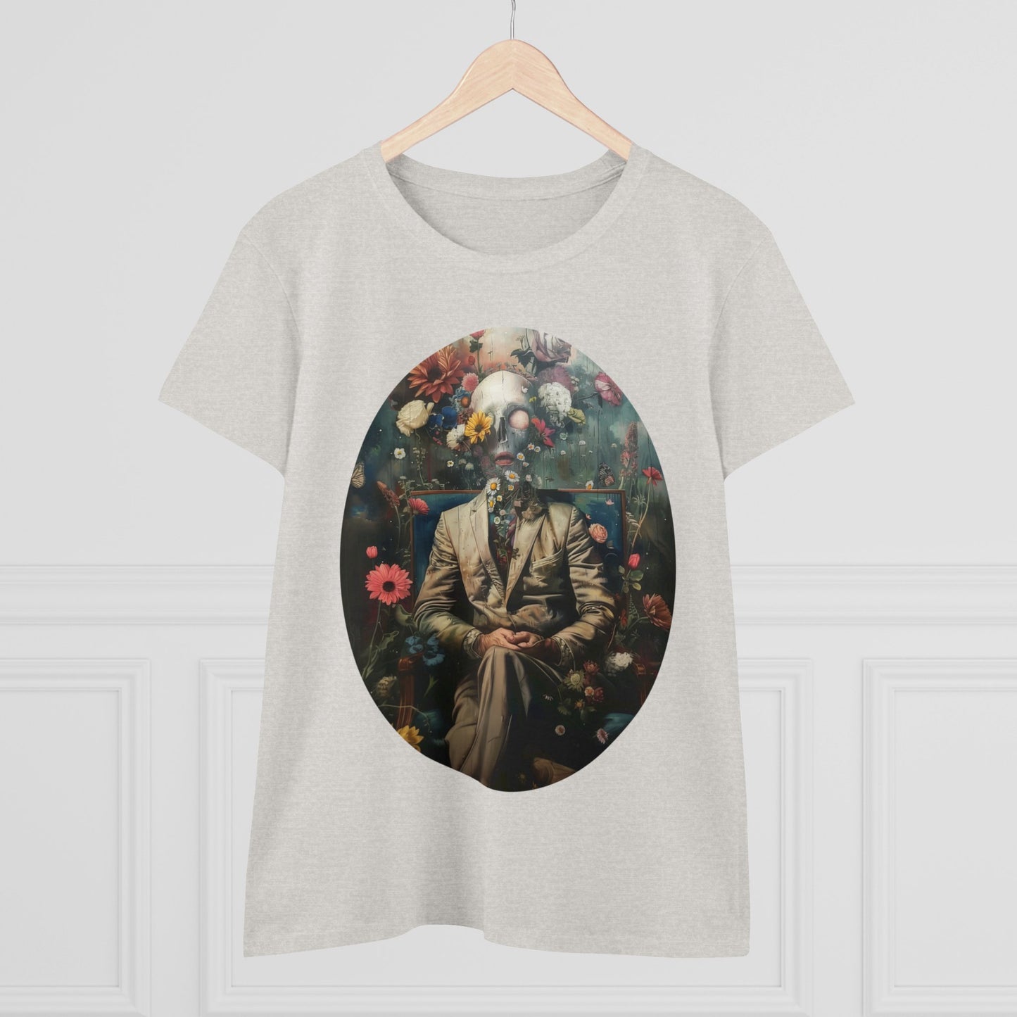 Flowers on My Mind - Women's Midweight Cotton Tee