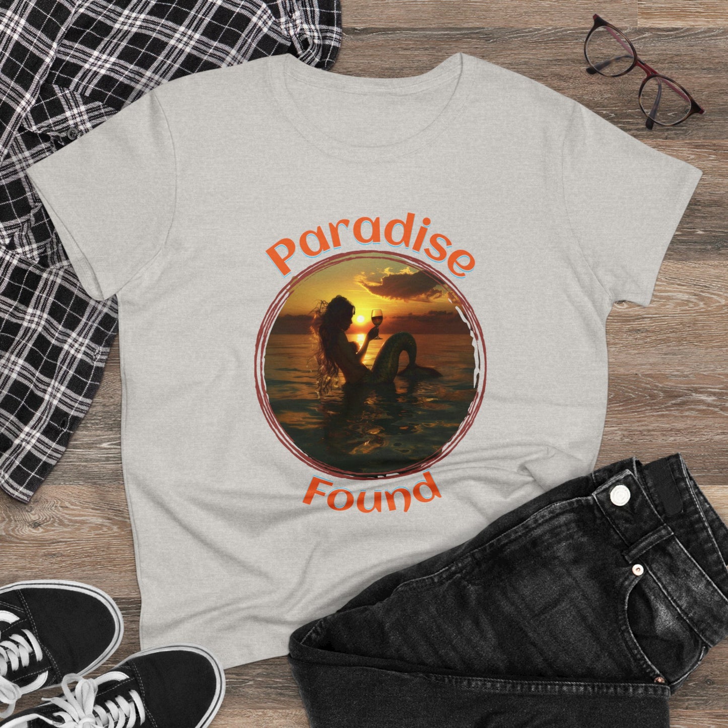 Paradise Found - Women's Midweight Cotton Tee