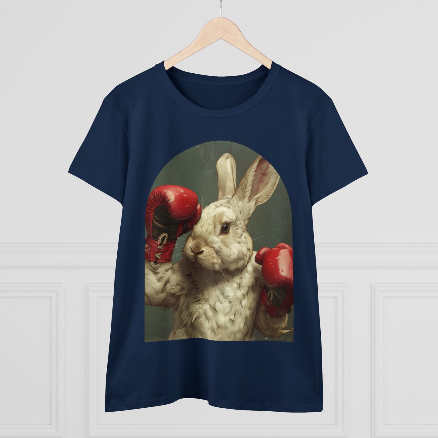 Boxing Rabbit - Women's Midweight Cotton Tee