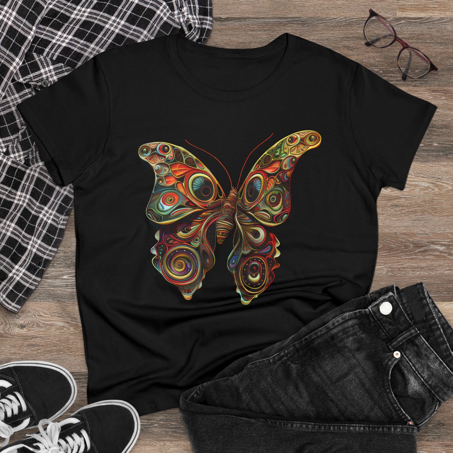 Butterfly - Women's Midweight Cotton Tee