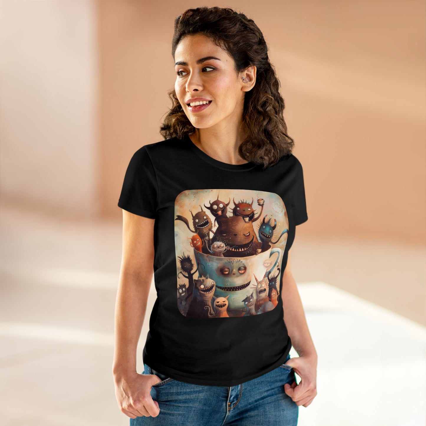 Coffee Critters - Women's Midweight Cotton Tee