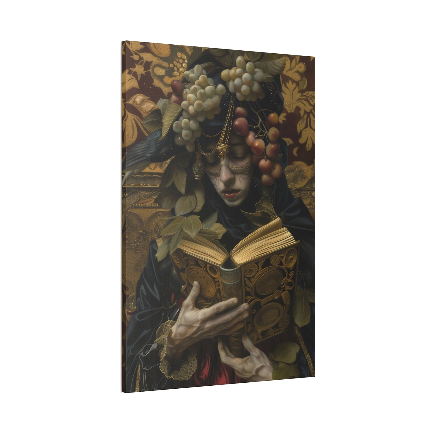 Solemn Book - Canvas Stretched, 0.75"