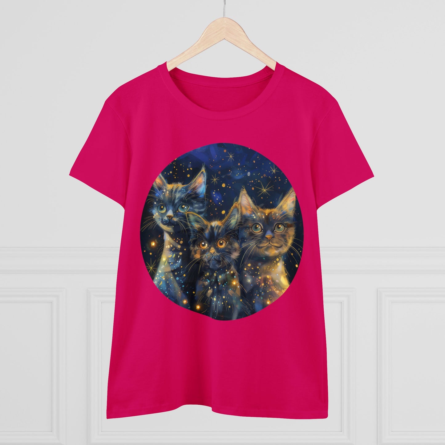 Sparkle Kitty - Women's Midweight Cotton Tee