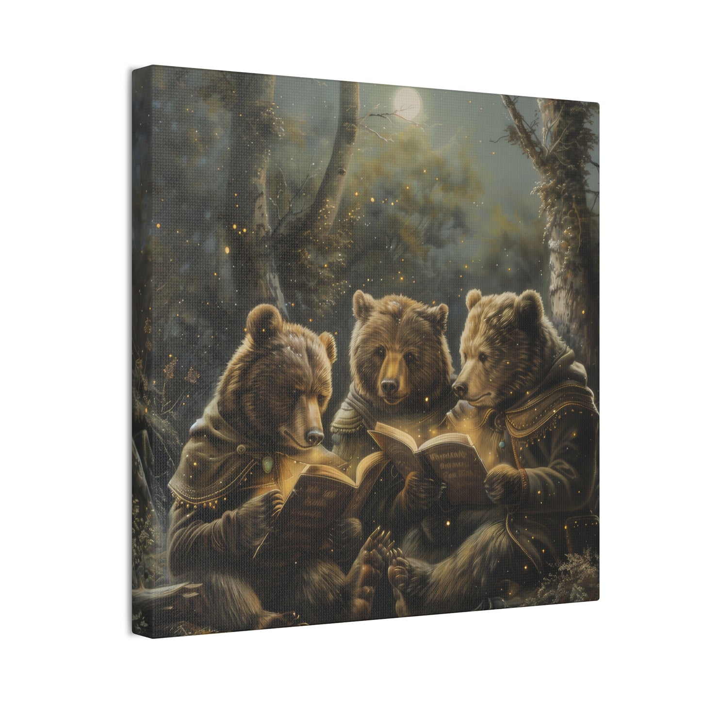 Camping Bears - Canvas Stretched, 0.75" - Canvas Stretched, 0.75"