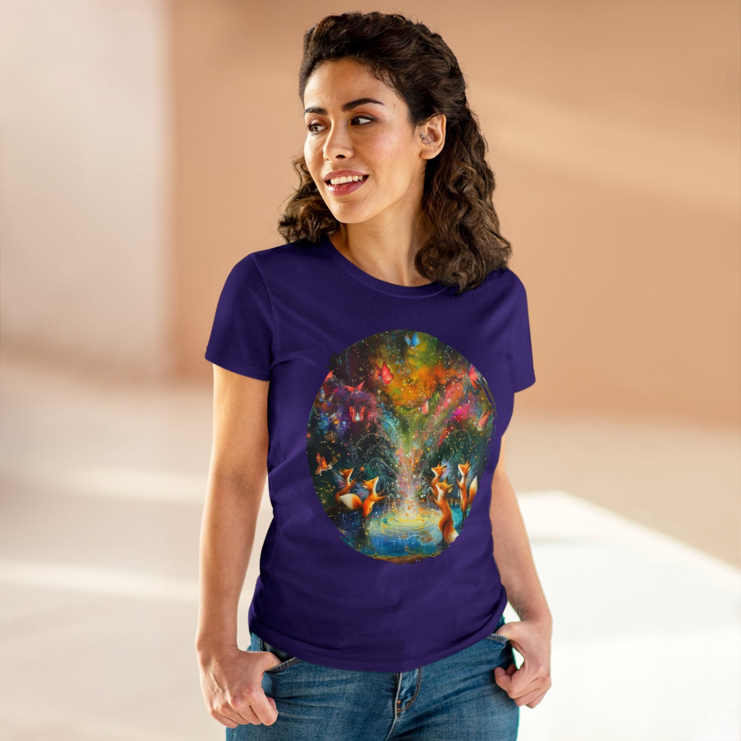 Fairy Celebration - Fantasy - Women's Midweight Cotton Tee