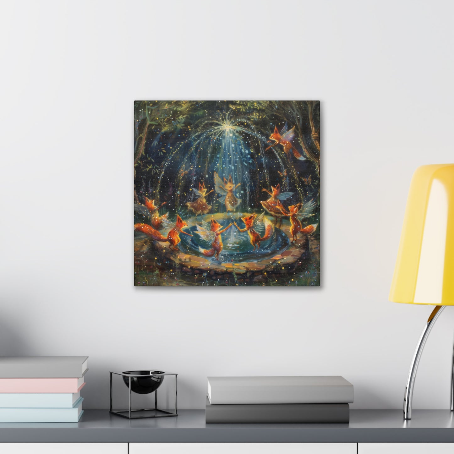 Fox Fairy Festival - Canvas Stretched, 0.75"